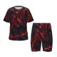 thumbnail image 1 of Fotbe Cyberpunk Cityscape Lights Pijama Estampada de 2 Piezas para Niños – Ropa de Dormir de Manga Corta Cómoda para Niños y Niñas, Camiseta y Shorts de Algodón-X-Large, 1 of 6