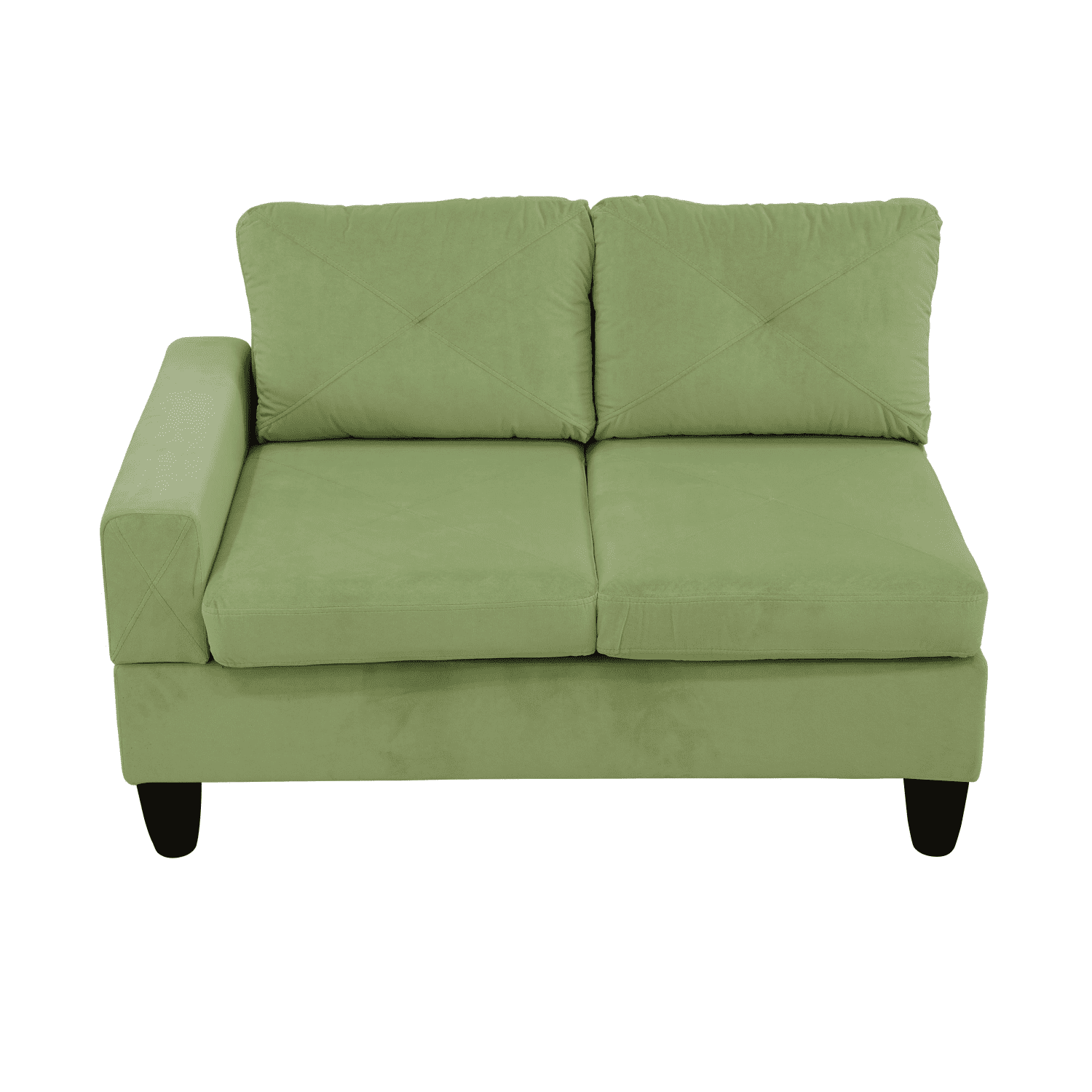 Hommoo Sofa Set,Massa Flannel 4-Piece Couch Living Room Sofa Set,Sectional Couches for Living Room,Apple-Green