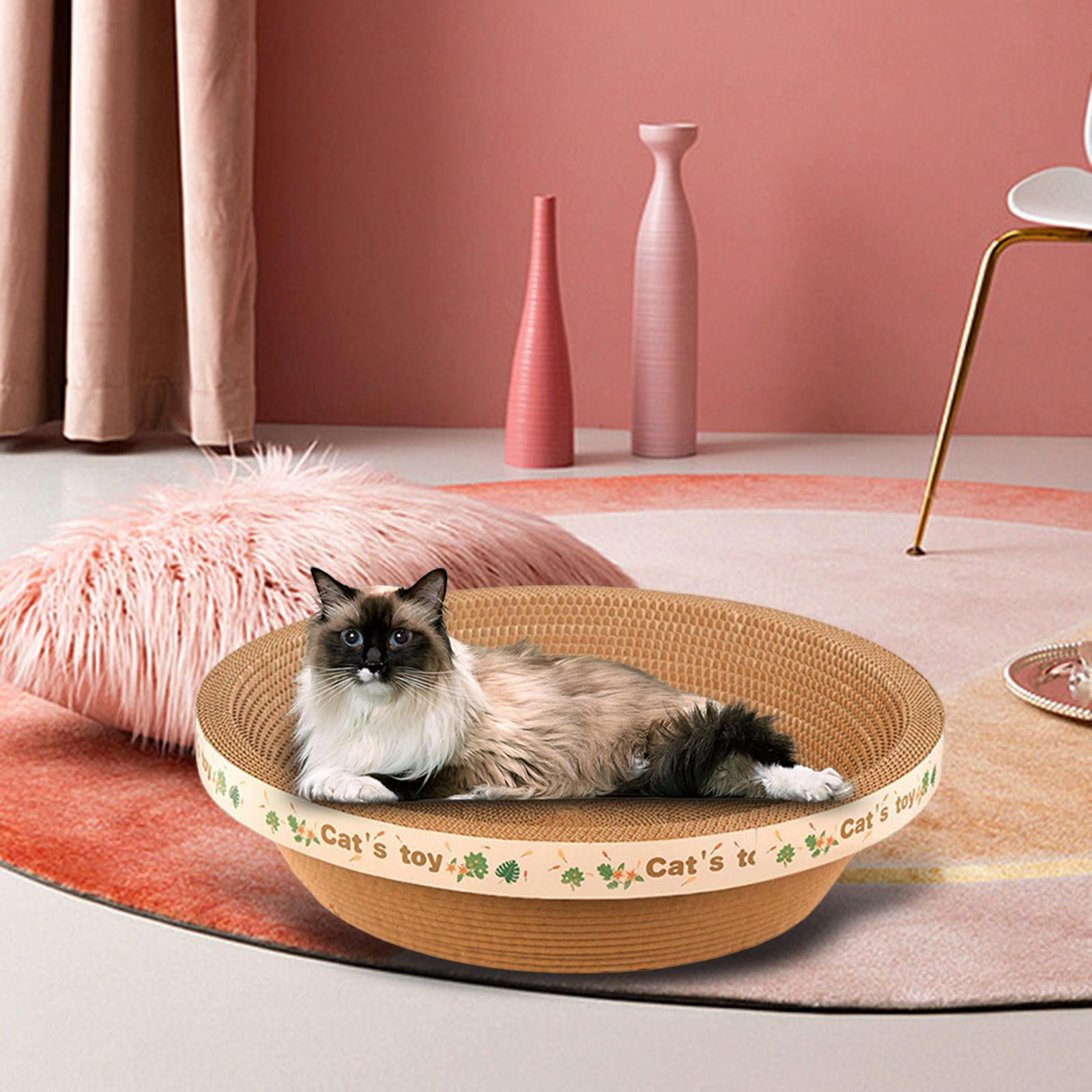 Bvdfgk Cat Scratcher Cardboard Furniture Protection Lounge Cat Beds Scratch Pad Durable large with stickers