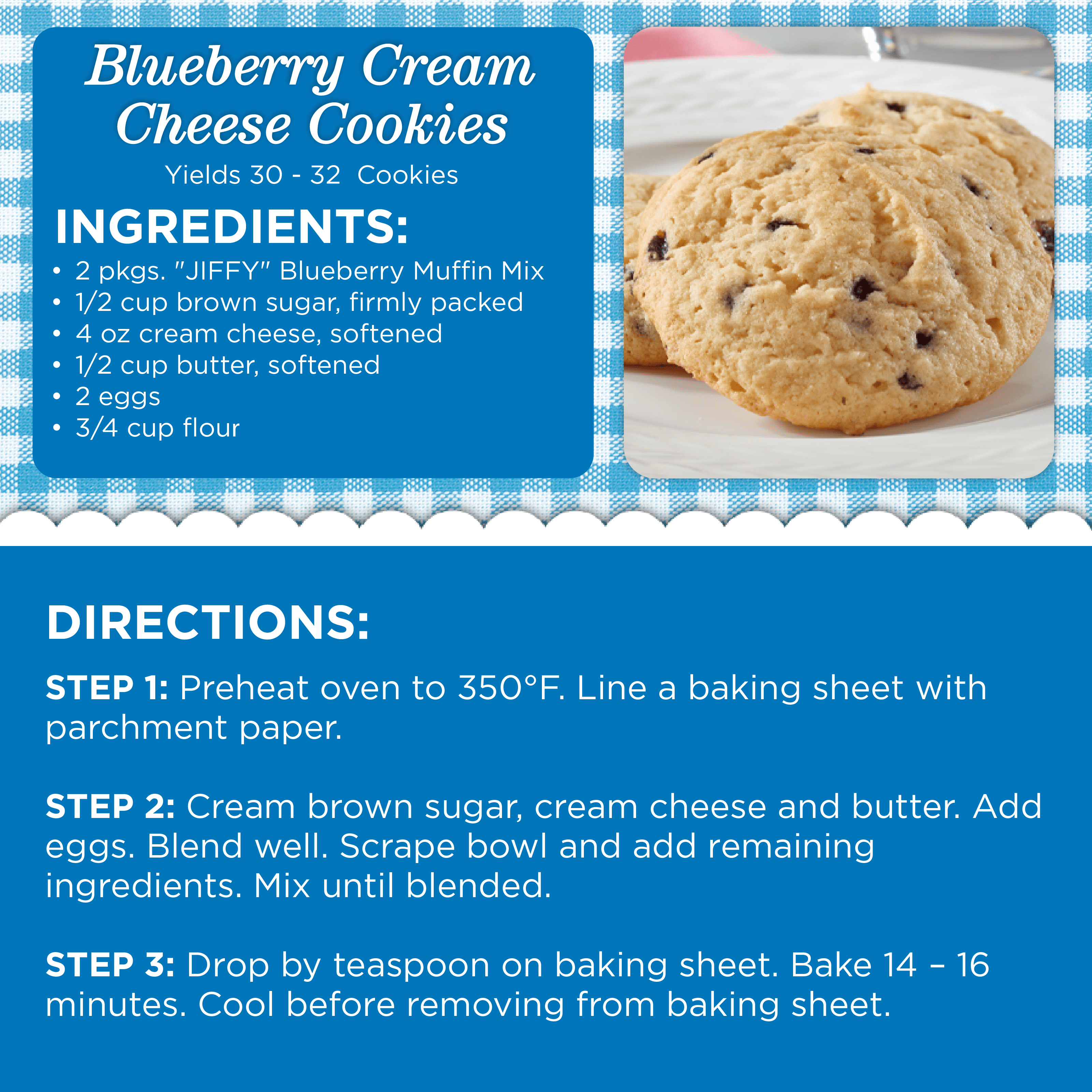 (3 pack) "JIFFY" Blueberry Muffin Mix, 7 oz Box