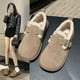 thumbnail image 3 of Zapatos de felpa para mujer, otoño e invierno, moda, suela suave, sin cordones, forro polar, cálidos, acolchados de algodón, zapatos Boken de talla grande, 3 of 4