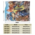 thumbnail image 3 of Couverture en Molleton Peluche Ultra Douce Zootopia pour Canapé Lit Voyage 40"x30 Pouces, 3 of 8