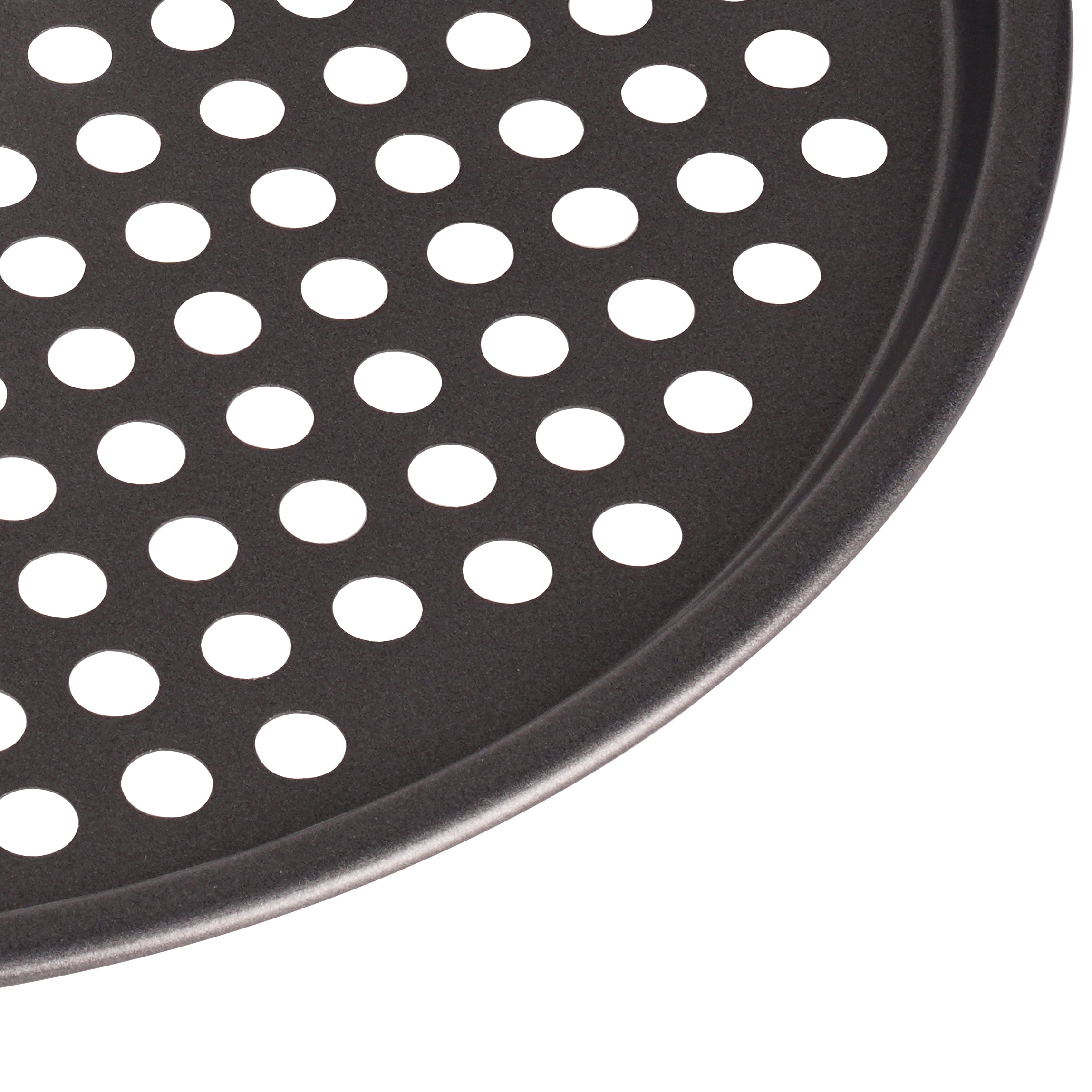 (3 pack) Baker's Secret 12" Round Nonstick Carbon Steel Pizza Pan, Gray