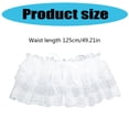thumbnail image 5 of Huhudde Fashionable Lace Waist Skirt with Tie up Wrap Skirts Belt Women's Dress Accessory Loose See Through Beach Covers up, 5 of 11