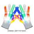 thumbnail image 4 of Guantes Luminosos 1 par de guantes LED que brillan intensamente Guante luminoso para fiesta de Halloween de Navidad (niño), 4 of 8