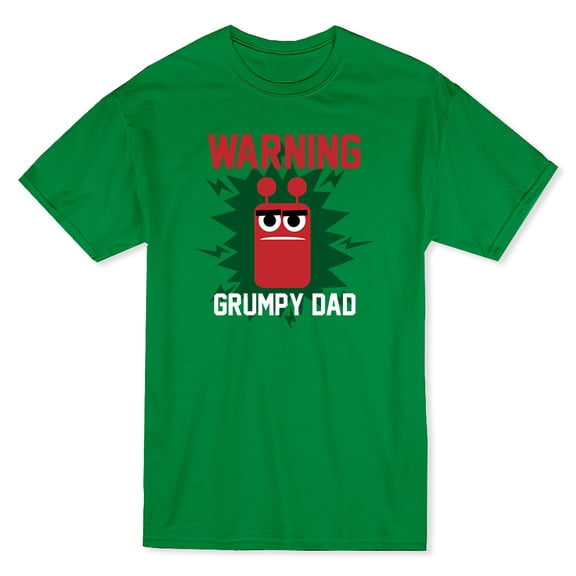 Warning Grumpy Dad Graphic Father Day Men's T-shirt