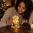 thumbnail image 7 of Gunhay Battery Powered Christmas Village House Decoration with LED Light, I, 7 of 7
