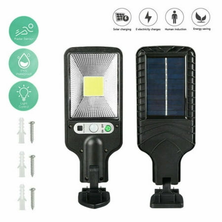 

Kqiang 128 Led 450W Solar Wall Lights Waterproof Motion Sensor Yard Street Outdoor Lamp