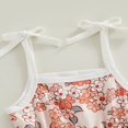 thumbnail image 3 of Combinaison d'Été pour Tout-Petite Fille, Barboteuse à Fleurs, Salopette Sans Manches, Short, Justaucorps, Cache-Couches, 3 of 6