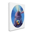 thumbnail image 3 of Stupell Industries Mystic Narwhal Holding Rainbow Donut Marine Mammal,30 x 40, Design by Lucia Heffernan, 3 of 5