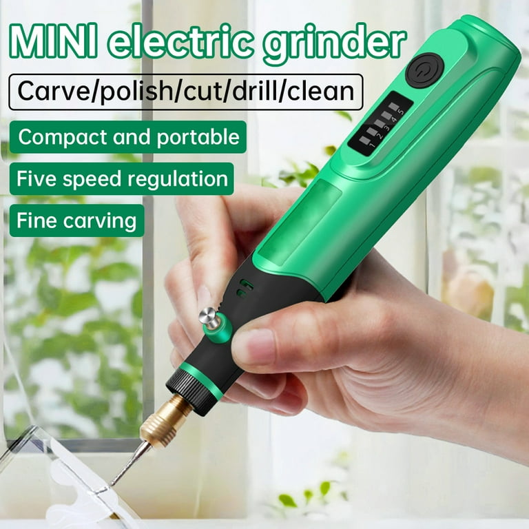 Mini Electric Drill Grinder Kit Portable Rechargeable Stepless