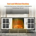 thumbnail image 4 of Costway 18" Electric Fireplace Freestanding & Recessed Heater Log Flame Remote 1500W, 4 of 10