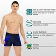 thumbnail image 4 of LELINTA Mens Swim Trunks Beach Board Shorts, Men Swimming Board Shorts Quick Dry Fitness Trunks Beach Swimwear Trouser, 4 of 8