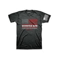 thumbnail image 4 of HOLD FAST Mens Short Sleeve Casual T-Shirt, Devoted Dad Flag, Dark Heather, SM, 4 of 6