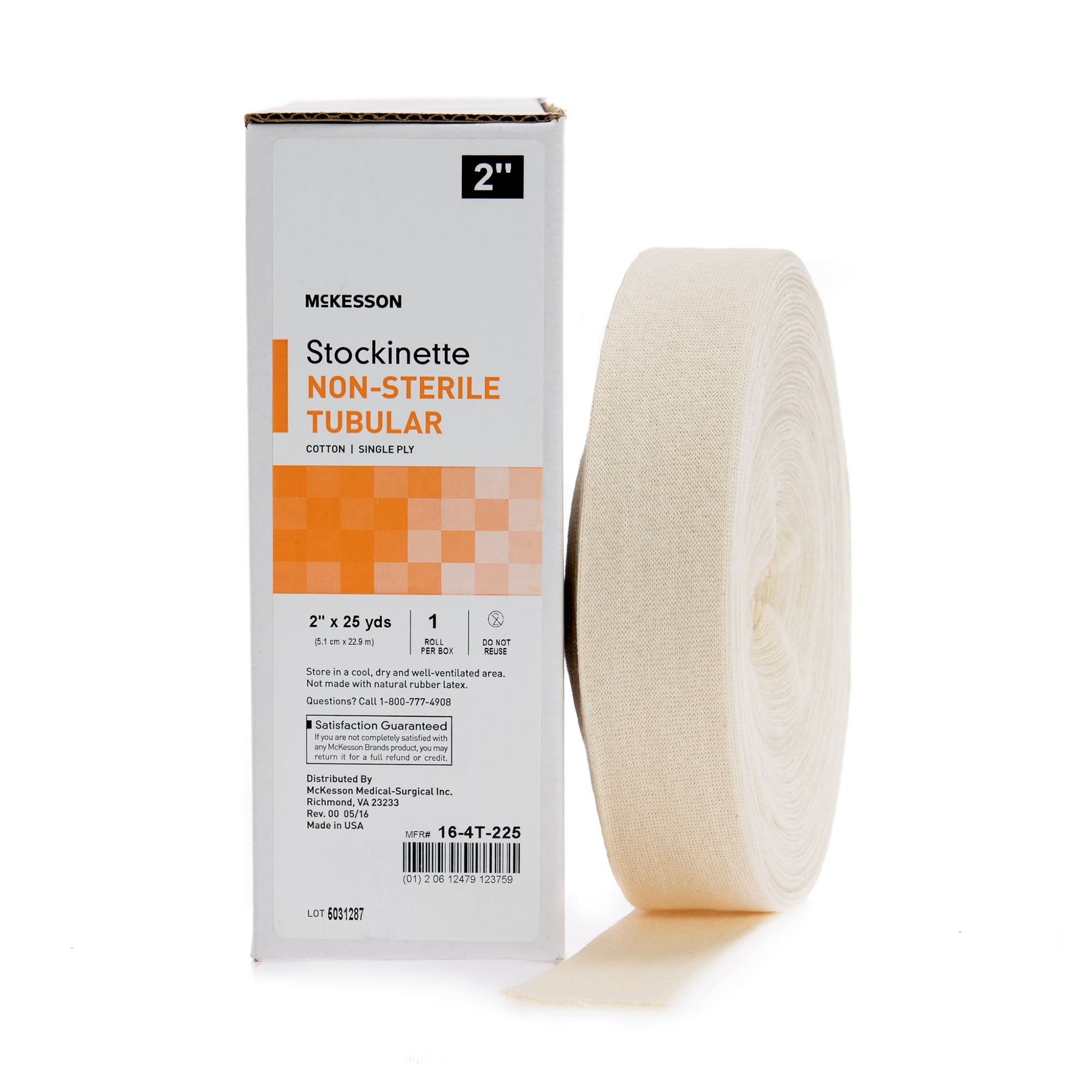 McKesson Tubular Stockinette - Medical, Non-Sterile Cotton Wrap, 2 in x 25 yd, 1 Count, 1 Pack