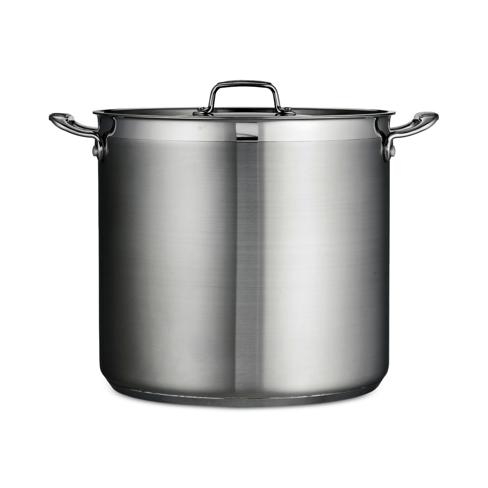 24-Qt Tri - Ply Clad Stainless Steel Round Stock Pot