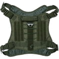 thumbnail image 2 of Chaleco táctico para perro con asa, chaleco para perro para caminar, caza, senderismo, entrenamiento ajustable, arnés de nailon para trabajo (verde, L), 2 of 5
