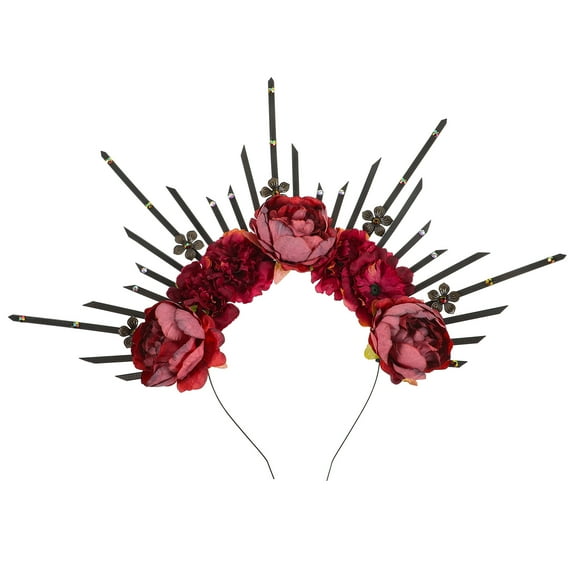 Diadema gótica Diadema de flores Diadema de diosa Diadema de cosplay Diadema de fiesta de Halloween