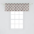 thumbnail image 2 of Ambesonne Jungle Window Valance, Tigers and Monstera Leaves, 54" X 18", Blush Pale Teal White, 2 of 3