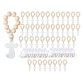 thumbnail image 1 of 60 Pcs Wooden Rosary with Mesh Bags Wood Rosary Beads for Baptism First Communion Confirmation Bridal Shower Baby Shower, 1 of 5