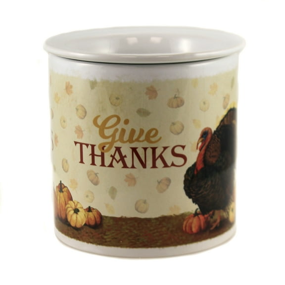 Tabletop Give Thanks Dip Chiller Ceramic Thanksgiving Gathering Turkey 66790