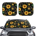 thumbnail image 2 of Fotbe Flower (2) Juego de 2 Piezas de Parasoles para Parabrisas | Bloqueador Solar para Auto | Accesorios Plegables para Protección Solar Interior-Small, 2 of 6