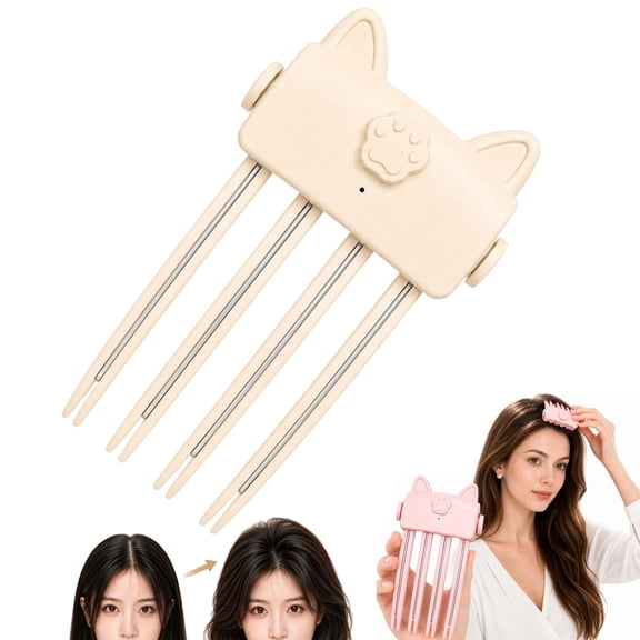 Wireless Heated Volumizing Root Lift Clip, Heated Hair Volume Clip for Bangs Styling, Root Lifter Comb with 2 Heat Settings for Fine Flat Hair