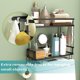 thumbnail image 5 of Estante Stora para baño sobre el inodoro, estante Saver Izer de 2 niveles, estante inclinable con soporte, 5 of 5