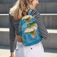thumbnail image 7 of Balery Earth View World Map Vintage Canvas Backpack for Men and Women - Large Capacity, Durable Travel Laptop Bag for School, Work, Hiking, and Outdoor Activities, 7 of 7