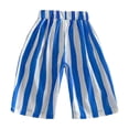 thumbnail image 3 of CAIVO Child Vertically Striped Casual Pants For Kids Easy Pull On Wide Leg Slacks Boys Girls Comfortable Everyday Wear School Versatile Solid Color Summer Trousers, 3 of 3