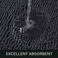 thumbnail image 2 of Alfombra de baño LOCHAS Luxury Shaggy, 60 x 120 cm, color gris oscuro, 2 of 6