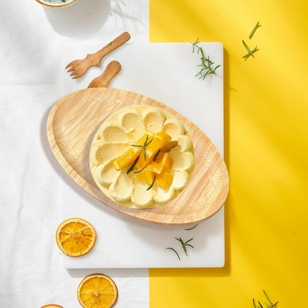 

Wood Tray Decorative Tray Photo Props Counter Organizer Food Platter Wood Serving Tray for Food Cheese Ham Living Room Bathroom Coffee Table