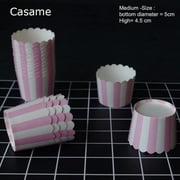 50pcs Solid Color Baking Cupcake Liners - Cake Cups Candy Cups Paper Dessert Cups for Rainbow Party and Birthday Favor DIY