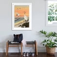 thumbnail image 3 of Art.com Cranes on Seashore Giclee Print by Koson Ohara, White Frame Wall Art, 32" x 44", 3 of 5
