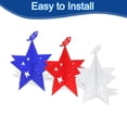 thumbnail image 4 of Uxcell 24Pcs Decoraciones del Día del Trabajo Estrellas Centros de Mesa 6 Pulgadas (Rojo, Blanco, Azul), 4 of 6