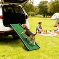 thumbnail image 2 of PawHut 61 Inches Folding Pet Ramp with Grass Surface, Raised Side Rails, 2 of 10