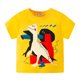 thumbnail image 1 of Gibobby Camisas De Vestir Niños pequeños bebés niños niñas verano dibujos animados dinosaurio manga corta cuello redondo camisetas Tops ropa para niños trajes(Amarillo, 5-6 Años), 1 of 3