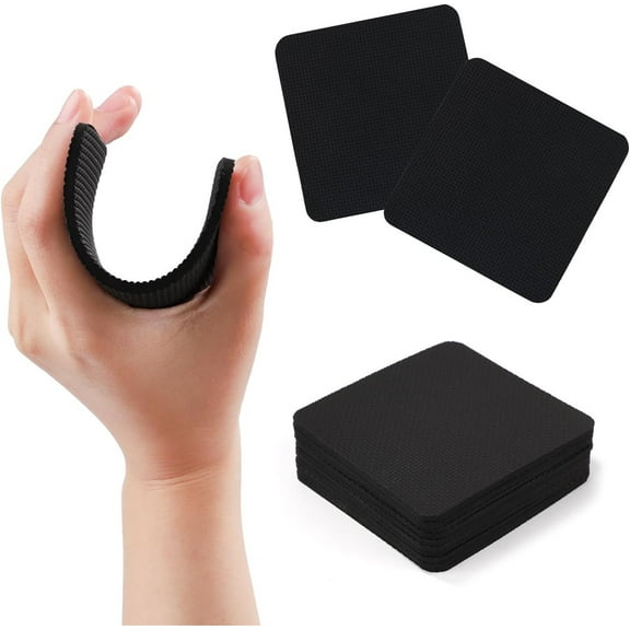 10 Pack Gym Grip Pads,Double-Sided Neoprene Grip Pads,Workout Pads for Men Women No Sweaty,Grip Pads for Weight Lifting Pullup,Fitness Weightlifting Hand Pad (Black)