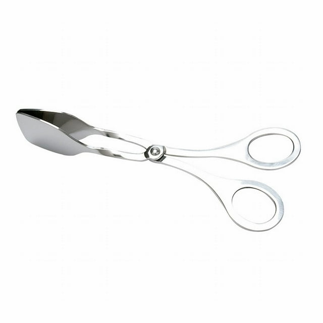 Pince Alimentaire en Acier Inoxydable avec Finition Polie Adaptée pour Ramasser Divers Aliments et Design Classique de Ciseaux