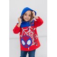 thumbnail image 2 of Marvel Spidey and His Amazing Friends Spider-Man Fleece Half Zip Hoodie Toddler to Little Kid, 2 of 5