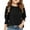 #02Black, variant on Drmagiyhm 3/4 Sleeve T Shirts for Girl Size 10-12 Cute T Shirt Casual Stretchy Crewneck Shirt Kids Smocked Cuffs 3/4 Sleeve Tops, Tees & Blouses Beige 12-14 Years