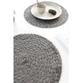 thumbnail image 5 of 15 Inch Round Braided Placemats Set of 4, Washable Heat Resistant Cotton Polyester Circle Place Mats for Kitchen Dining Table - Spring Green, 5 of 5