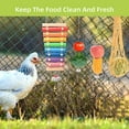 thumbnail image 4 of 7 Pcs Chicken Toys for Coop, Chicken Xylophone, Swing Set, Mirror Toy, Flexible Ladder, Vegetable String Bag and Hanging Feeder, 4 of 6