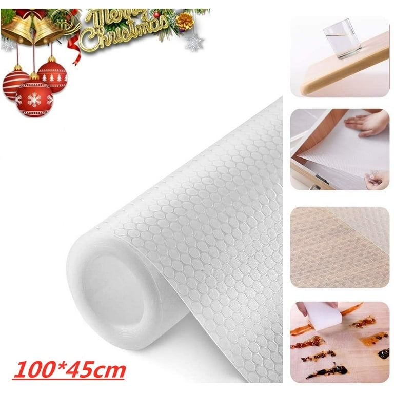 1 Roll Shelf Liner Non Slip Cabinet Liner Washable Oil Proof For
