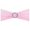 thumbnail image 1 of Unique Bargains 14'x5' Stretch Chair Sashes Bows Chair Bands Sashes with Buckle Slider Pink 25 Pack, 1 of 5