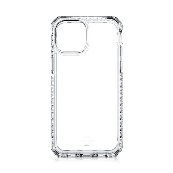 ITSKINS HYBRID-R CASE FOR IPHONE 13 PRO MAX (6.7") & IPHONE 12 PRO MAX (6.7") - 100% RECYCLED MATERIALS - CLEAR SERIES - TRANSPARENT