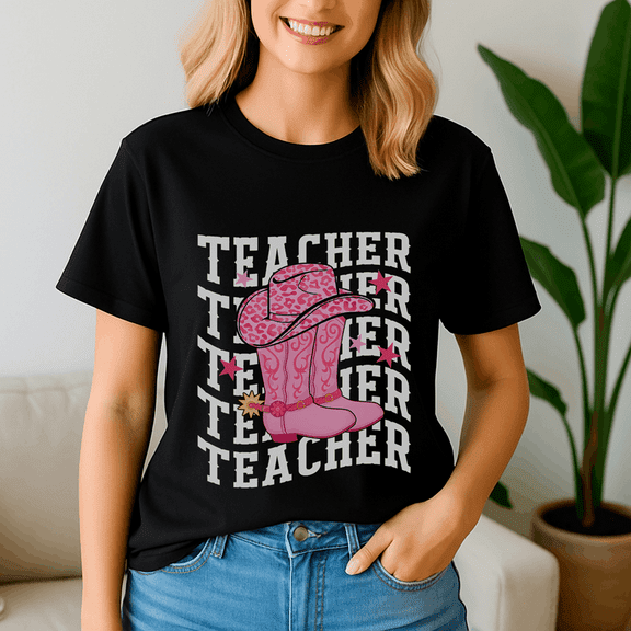 These Boots Are Made For Teaching School TShirt, Cowboy Teacher Shirt, Western Cowgirl Teacher Tee, These Boots Teaching Shirts,Back to School,First Grade Gift,Teacher Life shirt
