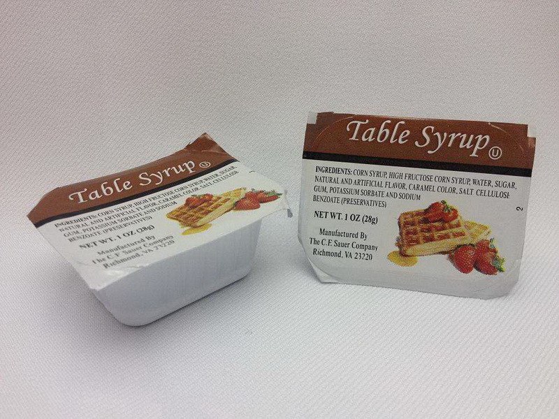 (Price/Case)Sauer Syrup Regular Table Single Serve, 1 Ounce, 100 per