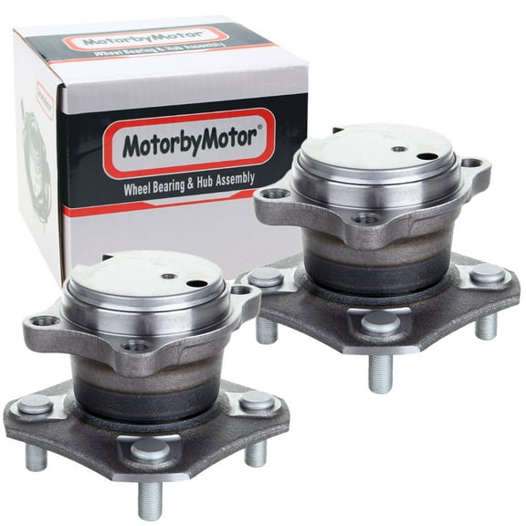MotorbyMotor Rear Wheel Bearing Hub Assembly Fits 2007-2012 Nissan Sentra (2.0L Only, 4-Wheel ABS) Hub Bearing w/4 Lugs Wheel Bearing Hub (2 Pack)-512384