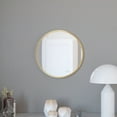 thumbnail image 4 of Merrick Lane 20" Round Accent Wall Mirror in Black with Metal Frame for Bathroom, Vanity, Entryway, Dining Room, & Living Room, 4 of 12